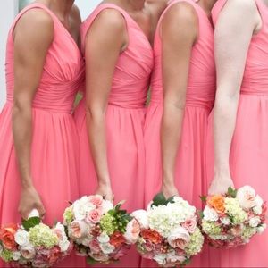 Alfred Angelo Dress 7257 Bright Pink Coral